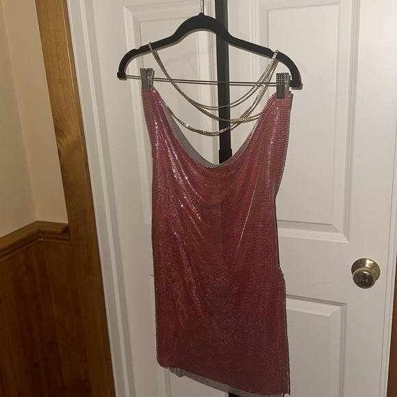REVOLVE 8 Other Reasons Chainmail Mini Dress in Multi ONE SIZE FITS MOST NEW - Picture 6 of 15